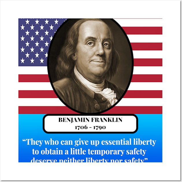Benjamin Franklin Quote Wall Art by Perfect Sense